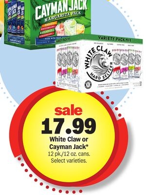 White Claw or Cayman Jack*