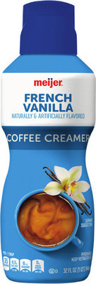 Meijer Flavored Creamers