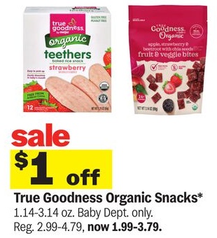 True Goodness Organic Snacks*