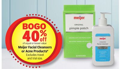 Meijer Facial Cleansers or Acne Products*