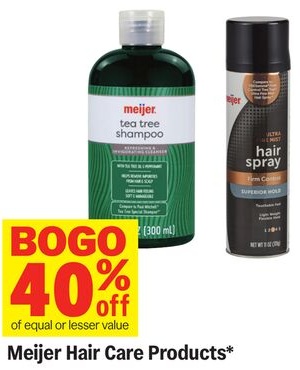 Meijer Hair Care Products*
