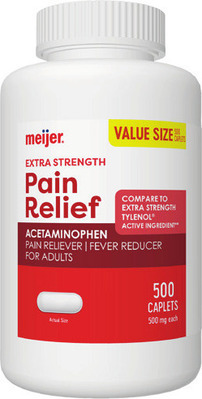 Meijer Adult Internal Pain Relief Products