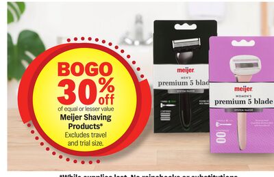 Meijer Shaving Products