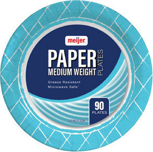 Meijer Paper Plates 8.5