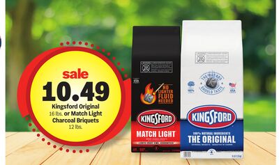 Kingsford Original 16 lbs. or Match Light Charcoal Briquets 12 lbs.