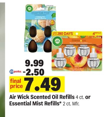 Air Wick Scented Oil Refills 4 ct. or Essential Mist Refills 2 ct.