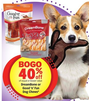 DreamBone or Good'n'Fun Dog Chews*