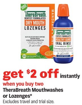 TheraBreath Mouthwashes or Lozenges*
