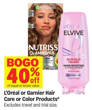 L'Oréal or Garnier Hair Care or Color Products*