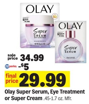 Olay Super Serum, Eye Treatment or Super Cream