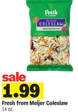from Meijer Coleslaw