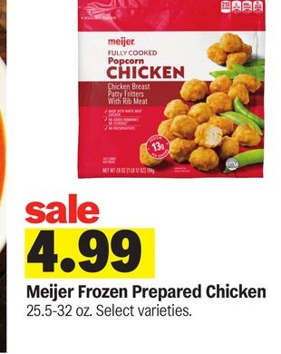 Meijer Frozen Prepared Chicken