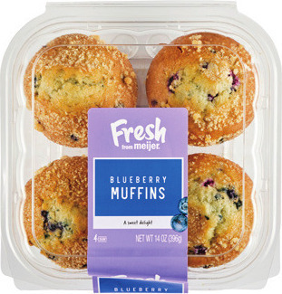 Fresh from Meijer 4 Ct. Unfilled Muffins or 12 Ct. Mini Muffins* 11.8-14 oz.
