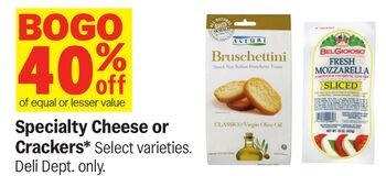 Specialty Cheese or Crackers*