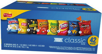 Frito Lay 42 ct. Cube, C4 or Bloom Energy 12 pk., 12 oz
