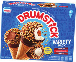 Drumstick Ice Cream Cones 8 ct. Lucerne Family Size Shredded and Block Cheese 32 oz.