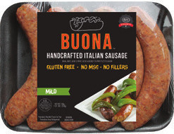 Fresh Boneless Pork Loin Chops or Baby Back Ribs Previously Frozen, Buona Crafted Italian Sausage 19 oz., links, Lombardi's Ground Chicken 16 oz., Supremo Pork Chorizo or Chicken Chorizo 10-12 oz., V&V Supremo Shredded Chihuahua Cheese 7.06oz.