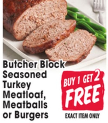 Butcher Block Seasoned Meatloaf, Meatballs or Burgers