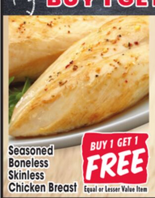 Seasoned Boneless Skinless Chicken Breast