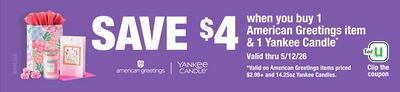 American Greetings item & 1 Yankee Candle*