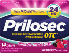 Prilosec OTC Heartburn Relief 14 ct., or PainQuil Pain Reliever 12 oz.