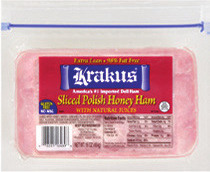 Krakus Sliced Imported Polish Ham 1lb., Packaged or Scott Pete's Jumbo Meat Franks 16 oz.