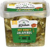 Cleveland Kitchen Pickled Red Onions or Hot Honey Jalapeños 16 oz.