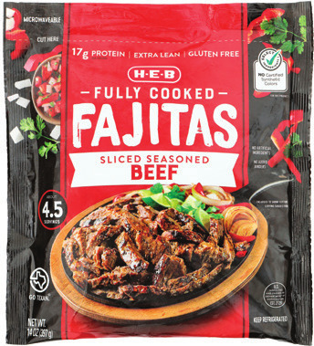 H-E-B Fully Cooked Fajitas or Grilled Chicken
