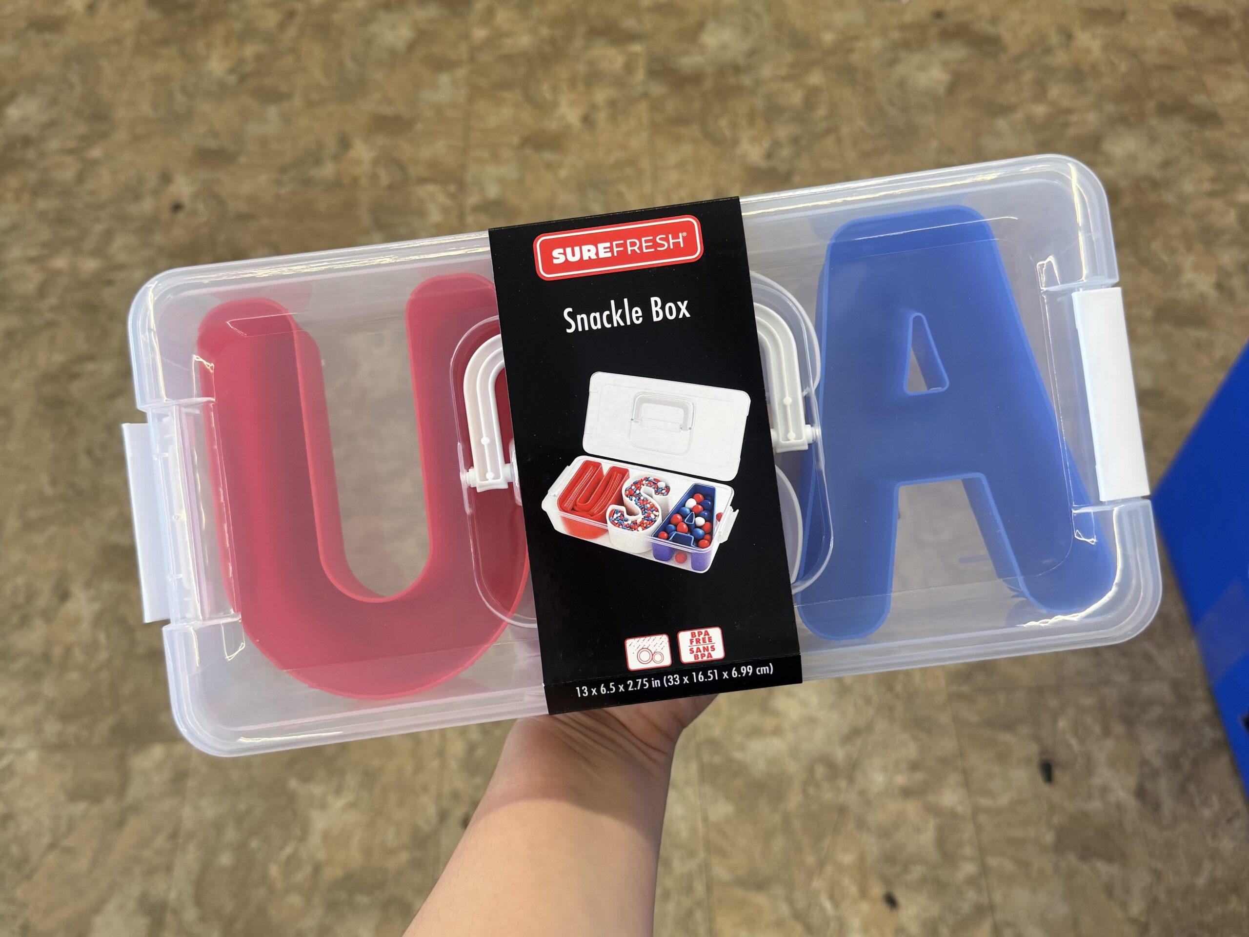 Surefresh 4-Compartment Snackle Box, Assorted Colors, 1-ct. - in store