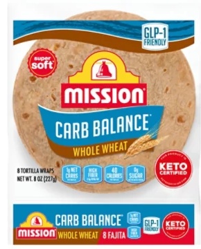 Mission Carb Balance Whole Wheat Flour Tortillas - Fajita Size - 8 Count