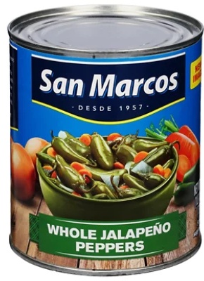 San Marcos Peppers Jalapeno Whole Can - 26 Oz