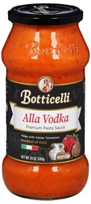 Botticelli Pasta Sauce Premium Alla Vodka Jar - 24 Oz