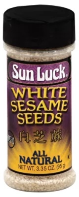 Sun Luck Sesame Seeds White - 3.35 Oz