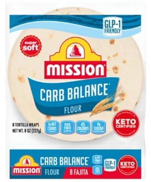Mission Carb Balance Flour Tortillas Fajita Size - 8 Count