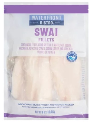 waterfront BISTRO Swai Fillets Boneless & Skinless - 16 Oz