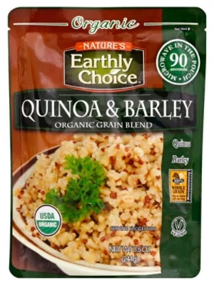 Natures Earthly Choice Organic Grain Blend Quinoa & Barley Pouch - 8.5 Oz