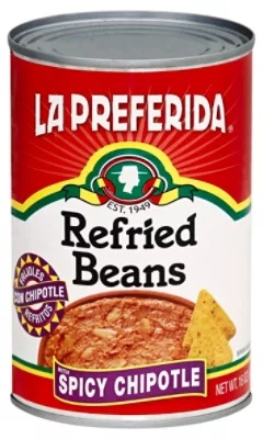 La Preferida Beans Refried Spicy Chipotle - 16 Oz