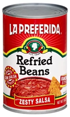 La Preferida Beans Refried Sal Zesty - 16 Oz