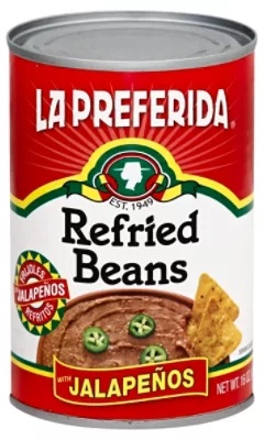 La Preferida Beans Refried Jalapeno - 16 Oz