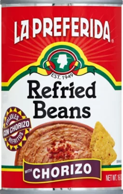 La Preferida Beans Refried Chorizo - 16 Oz