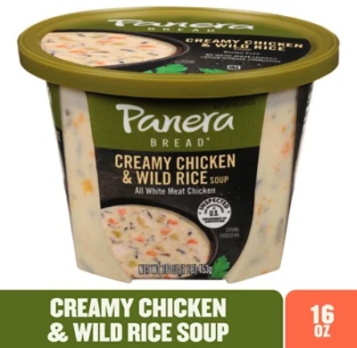 Panera Bread Gluten Free Creamy Chicken & Wild Rice Soup - 16 Oz
