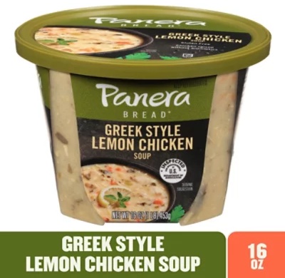 Panera Bread Gluten Free Greek Style Chicken Soup - 16 Oz