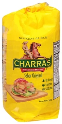 Charras Tostada Original Ylw - 11.4 OZ