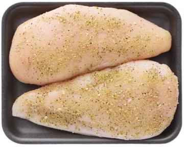 Chicken Boneless Breast California Garlic Seasoning - LB