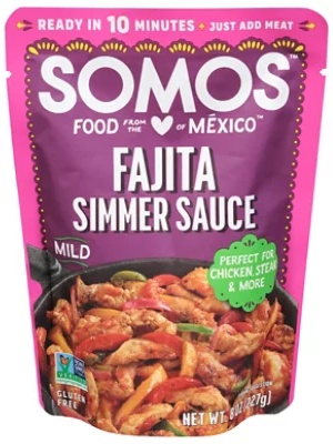 Somos Simmer Sauce Fajita Mild - 8 OZ