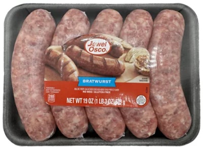 Jewel Bratwurst Sausage Links - 19 Oz