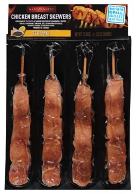 Marcangelo Chicken Breast Skewers Teriyaki 11.28 Oz - 11.280Z
