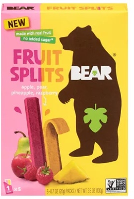 Bear Yoyo Fruit Splits Raspberry Pineapple - 3.5 OZ