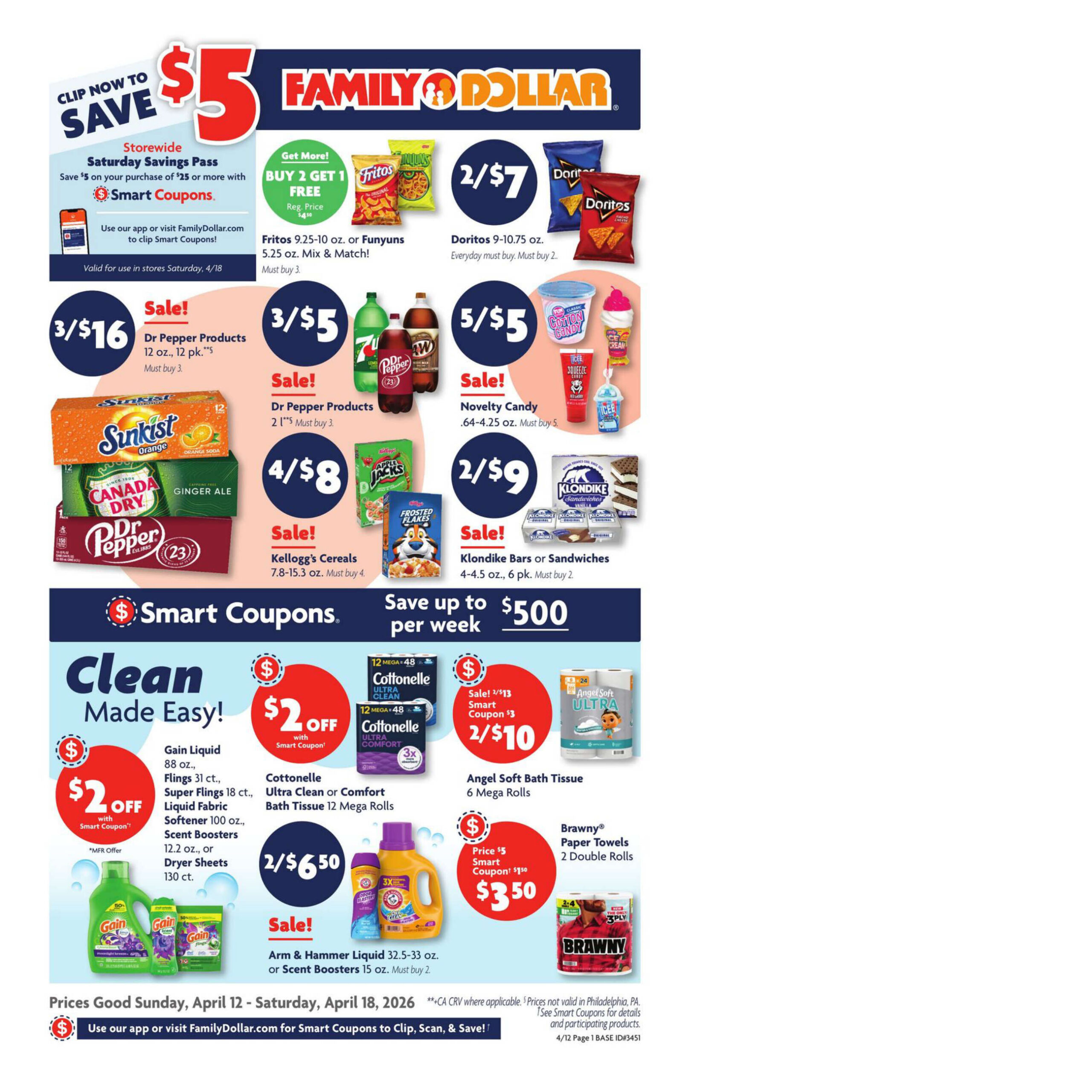 Family Dollar Weekly Ad Page 1
