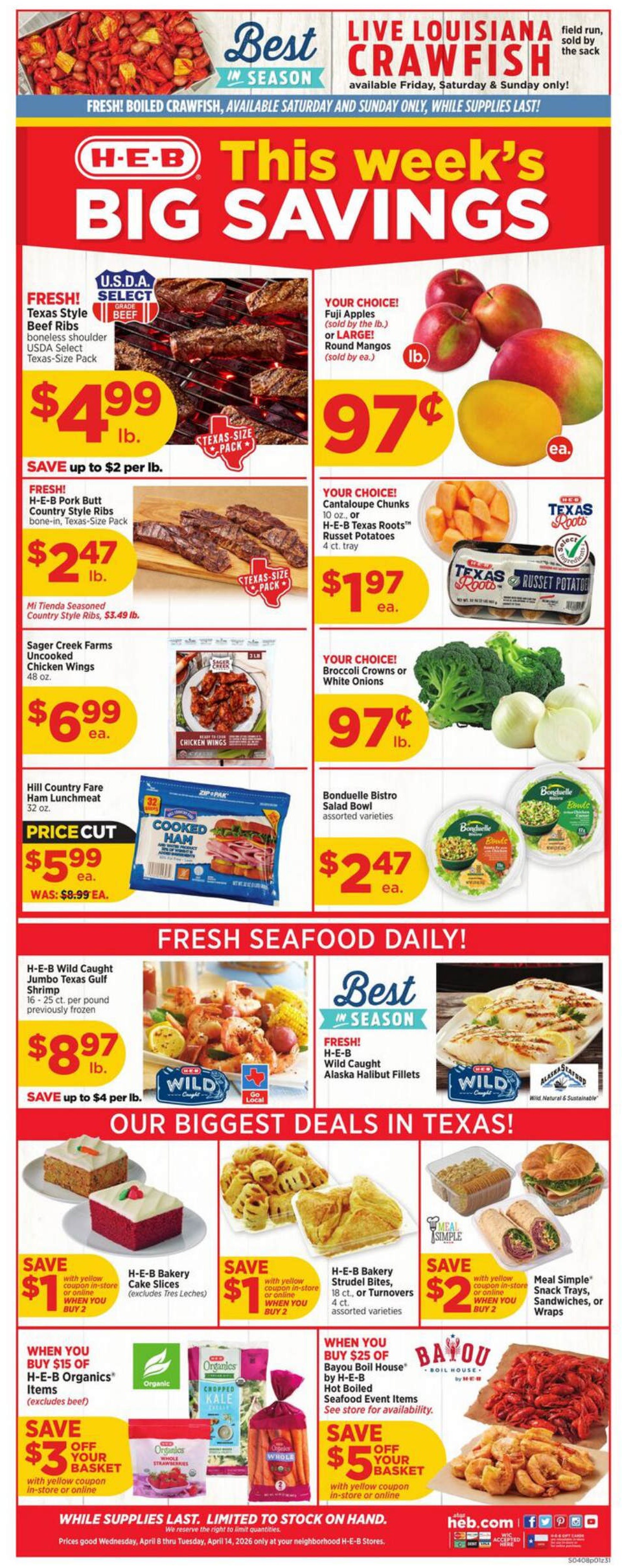 HEB Weekly Ad Page 1